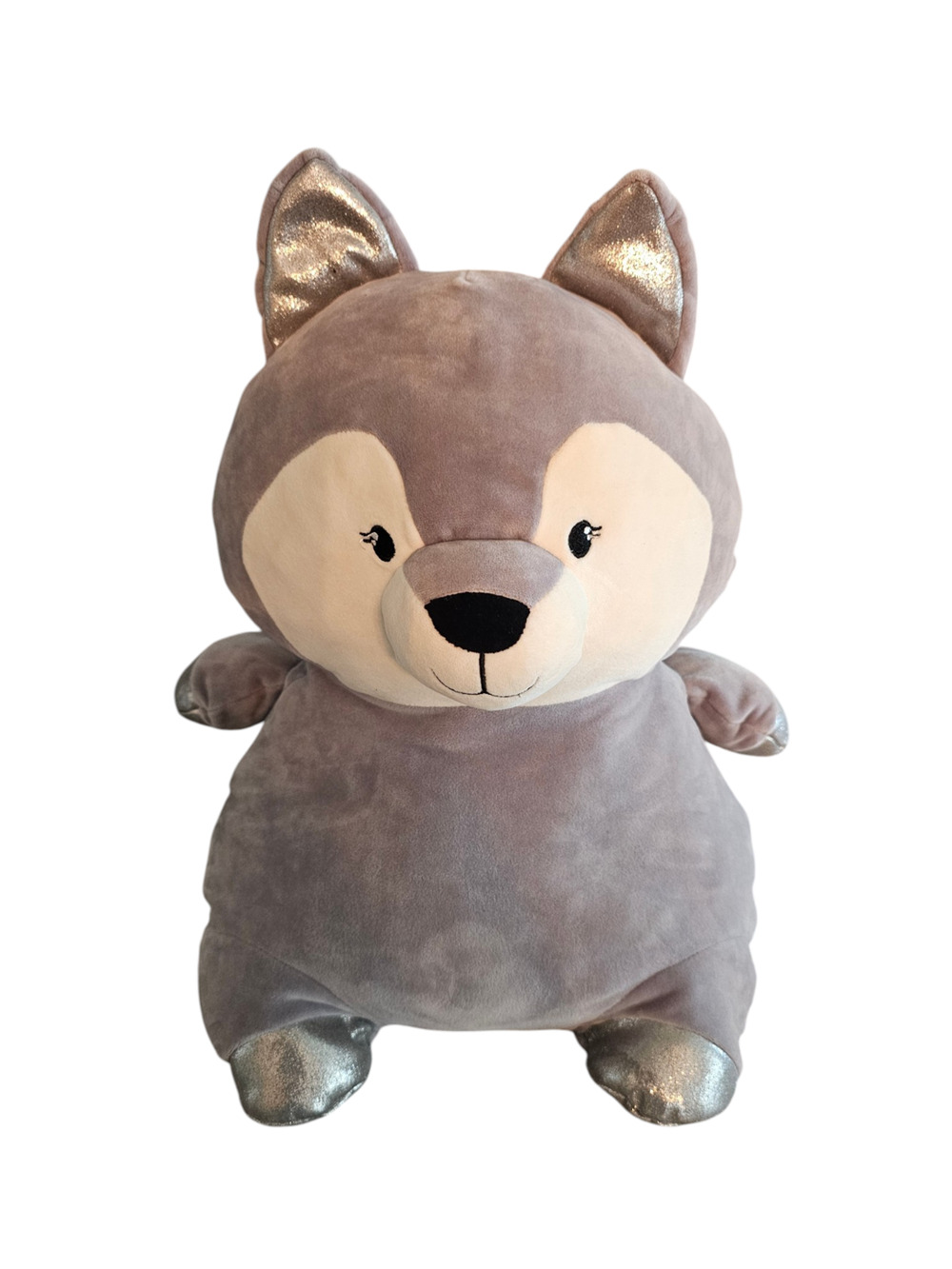 Animal Adventure Squeeze with Love Super Puffed Plush Husky Dog Dandee